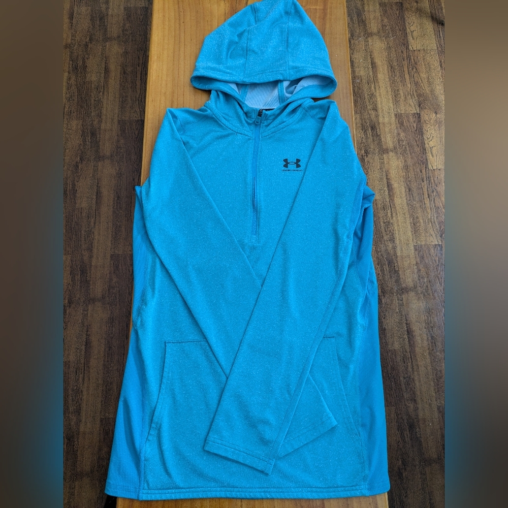 (2) NIKE and UA Hooded pullovers